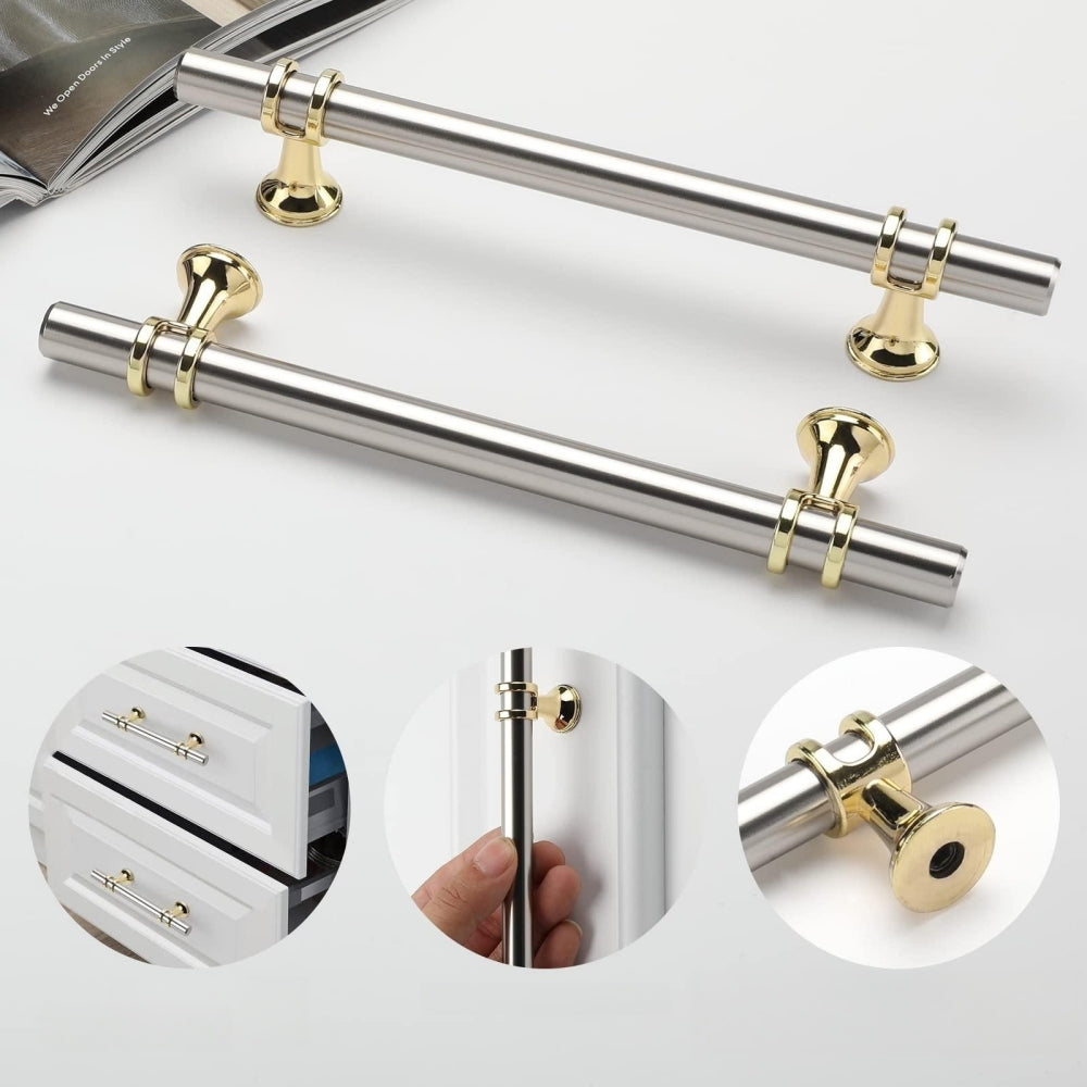 Modern Ringed T-Bar Drawer Handles & Knobs