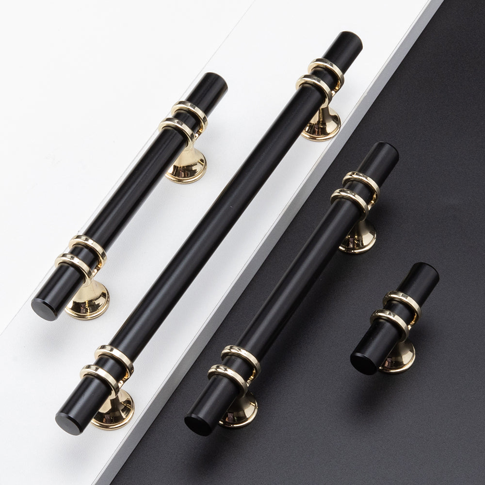 Modern Ringed T-Bar Drawer Handles & Knobs