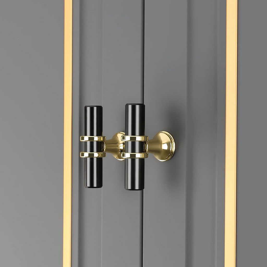 Modern Ringed T-Bar Drawer Handles & Knobs