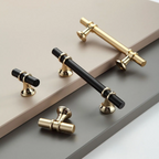 Modern Ringed T-Bar Drawer Handles & Knobs