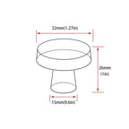 Modern Round Brushed Nickel Drawer Knobs