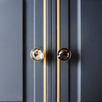 Modern Round Coloured Crystal Cupboard Knobs