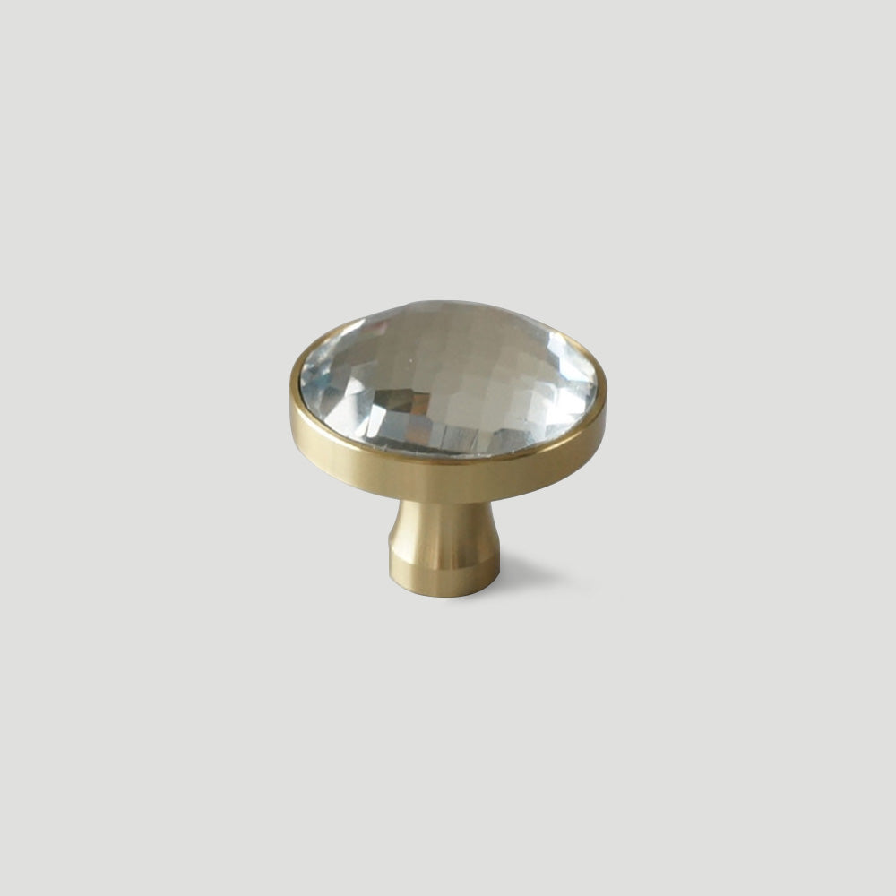 Modern Round Coloured Crystal Cupboard Knobs