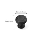 Modern Round-Foot Cupboard D Handles & Ringed Knobs