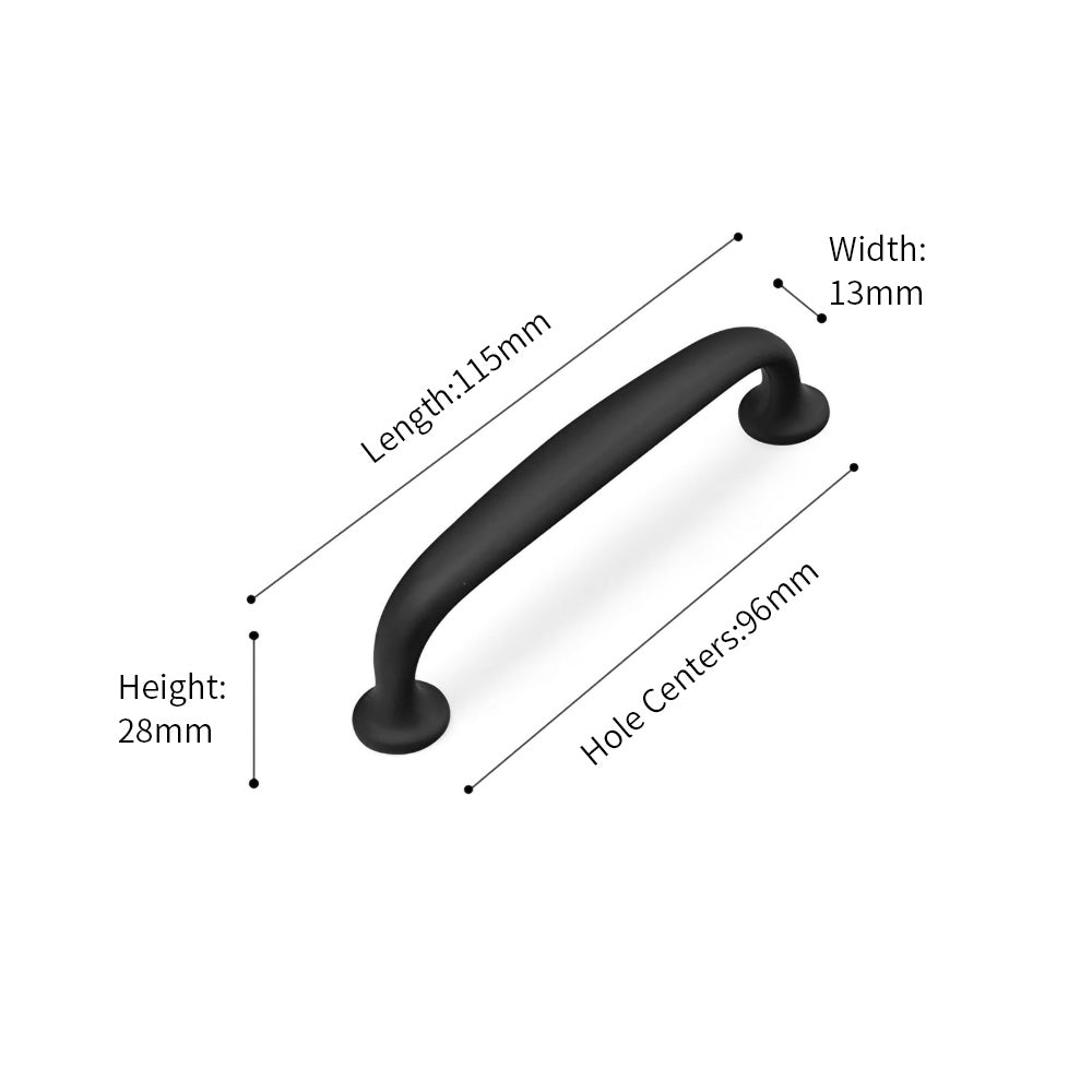 Modern Round-Foot Cupboard D Handles & Ringed Knobs