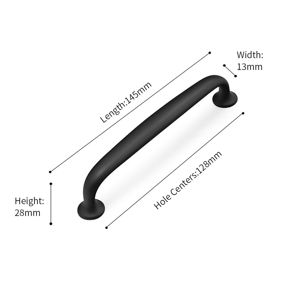 Modern Round-Foot Cupboard D Handles & Ringed Knobs