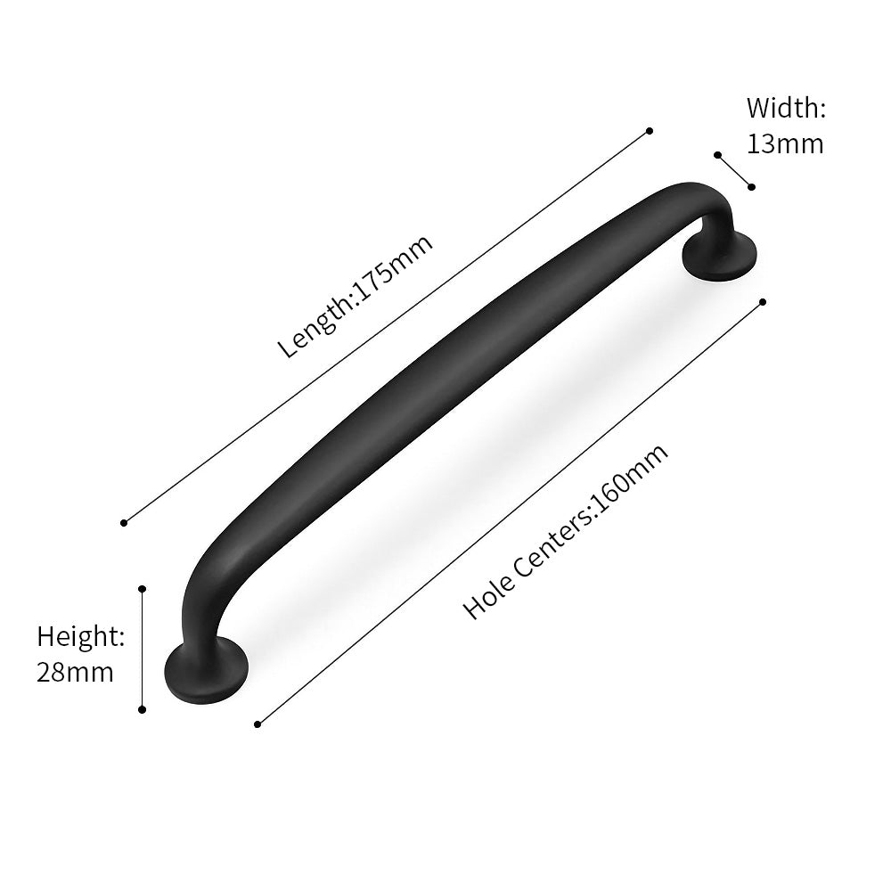 Modern Round-Foot Cupboard D Handles & Ringed Knobs