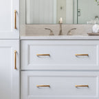 Modern Round-Foot Cupboard D Handles & Ringed Knobs