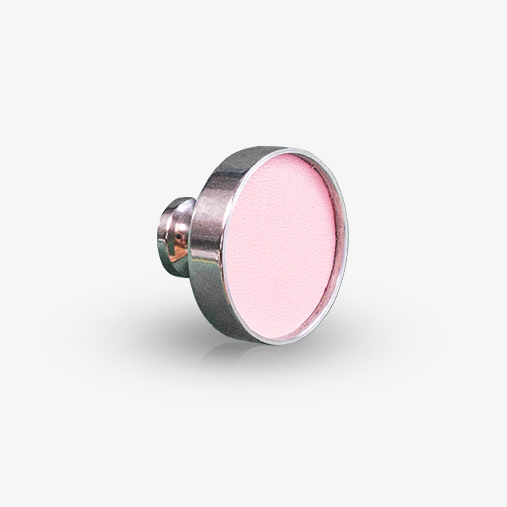 Modern Round Leather Cupboard Knobs