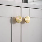 Modern Round Textured Solid Brass Cupboard Knobs