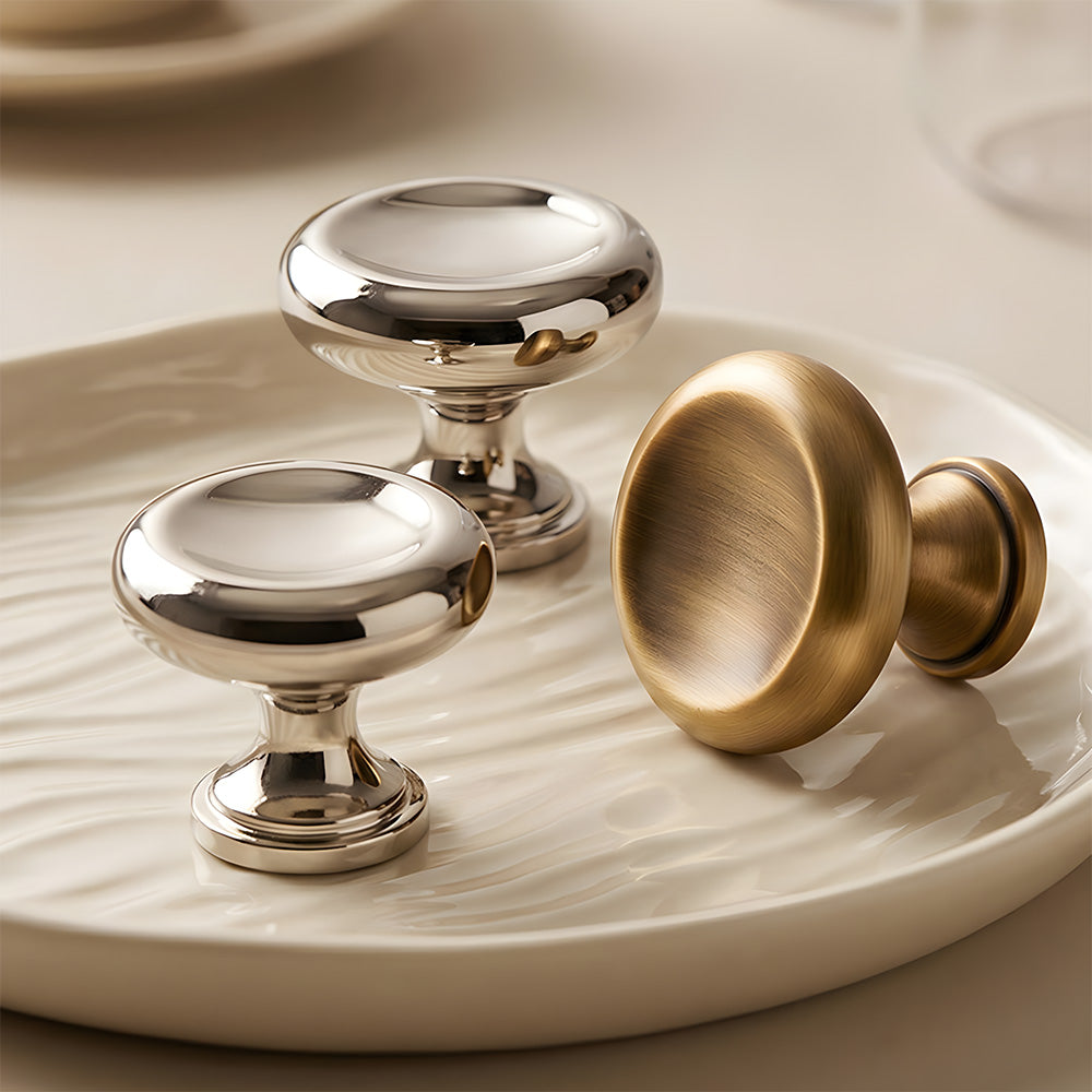 Modern Round & Square Concave Cupboard Knobs