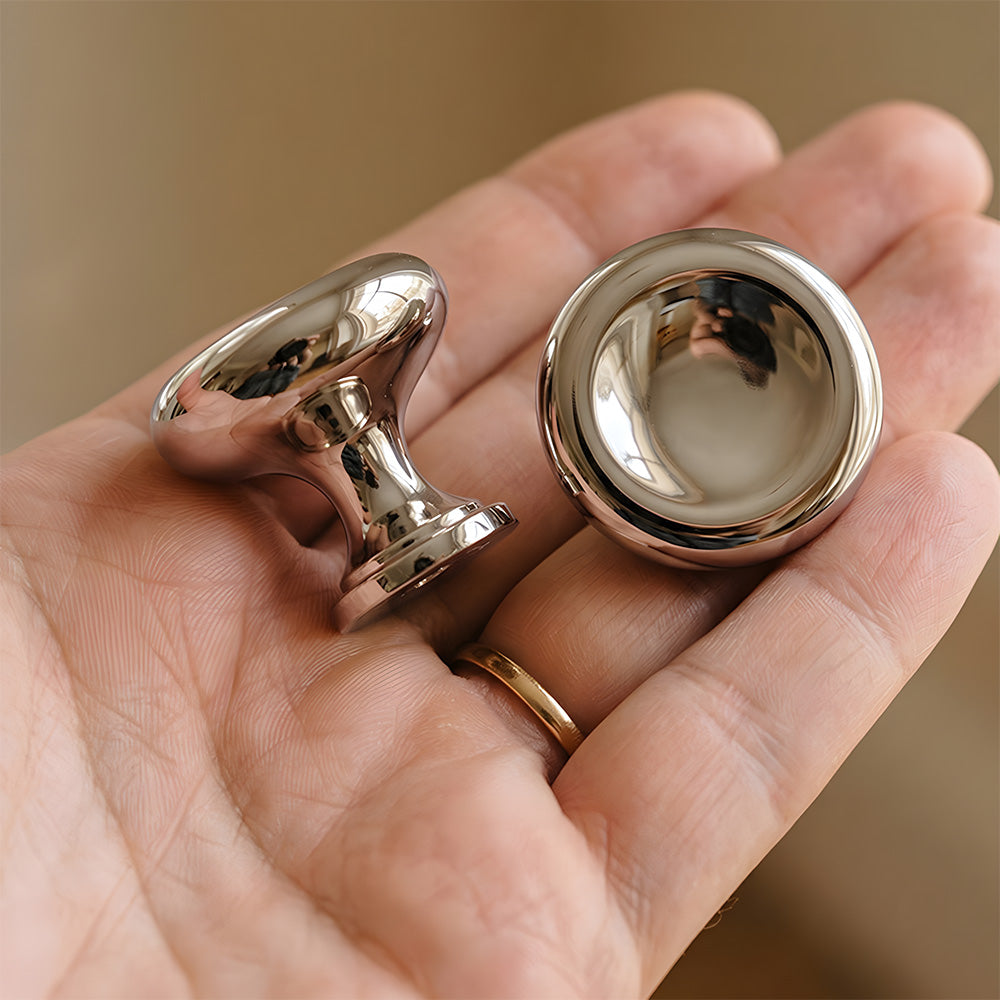 Modern Round & Square Concave Cupboard Knobs