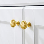 Modern Round and T-Bar Gold Cupboard Knobs
