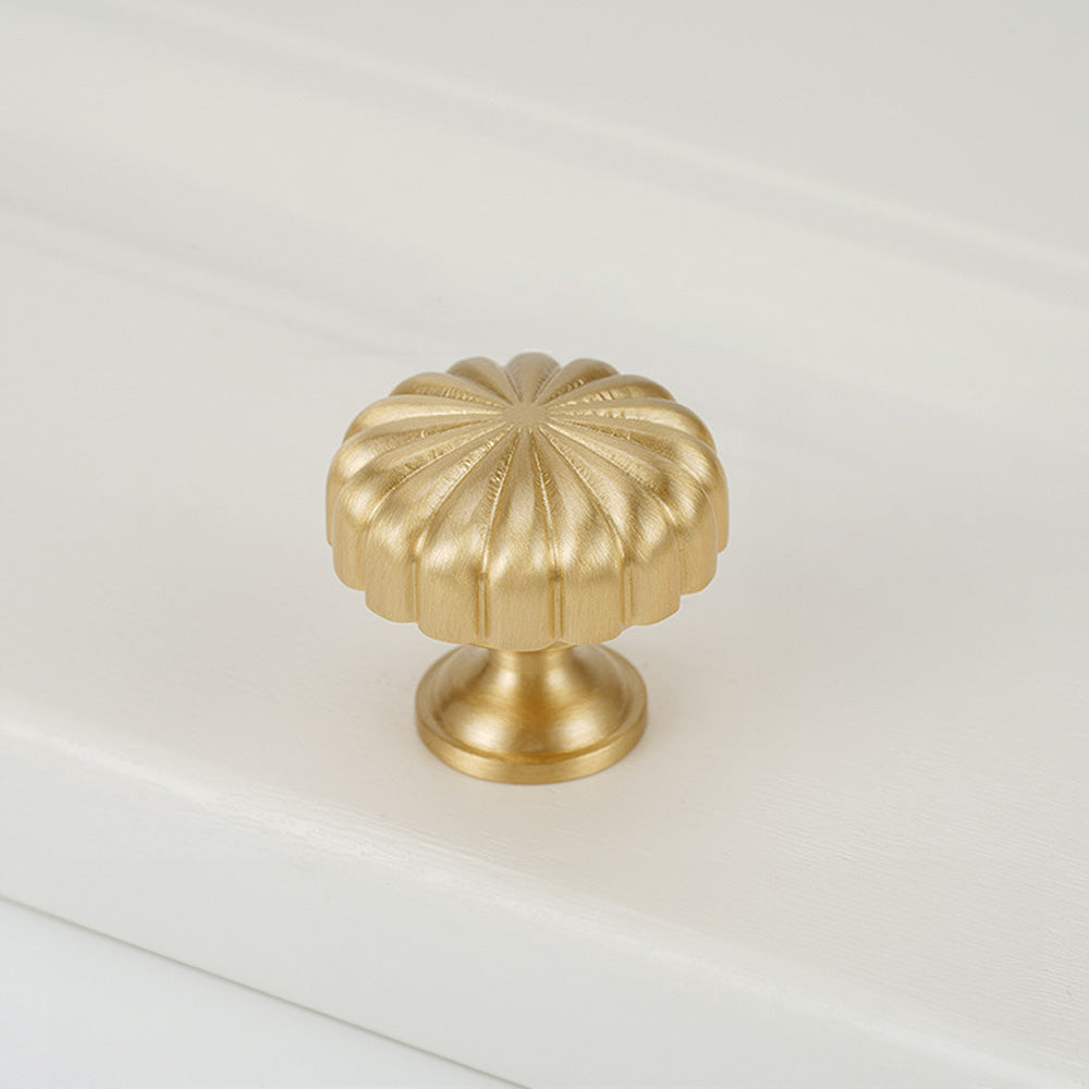 Modern Round and T-Bar Gold Cupboard Knobs