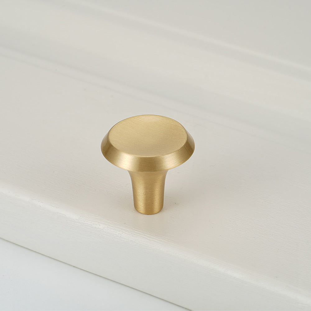 Modern Round and T-Bar Gold Cupboard Knobs