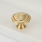 Modern Round and T-Bar Gold Cupboard Knobs