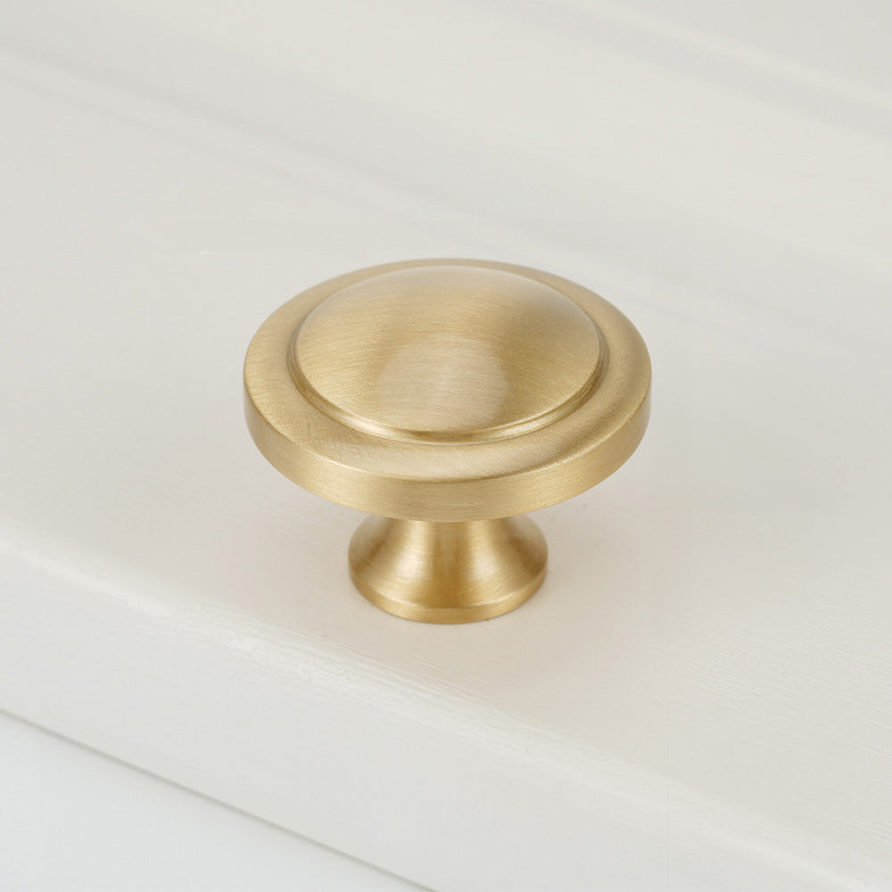 Modern Round and T-Bar Gold Cupboard Knobs