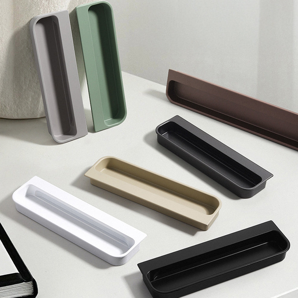 Modern Rounded-Corner Recessed Drawer Handles