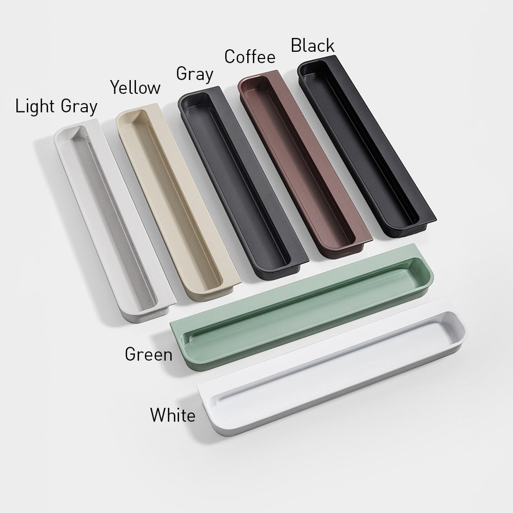 Modern Rounded-Corner Recessed Drawer Handles
