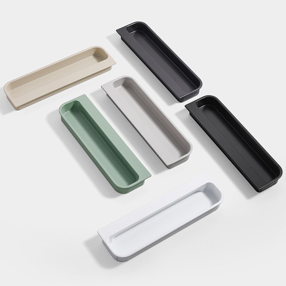 Modern Rounded-Corner Recessed Drawer Handles