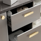 Modern Rounded-End Flat Bar Cupboard Handles & Knobs