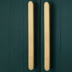 Modern Rounded-End Flat Bar Cupboard Handles & Knobs