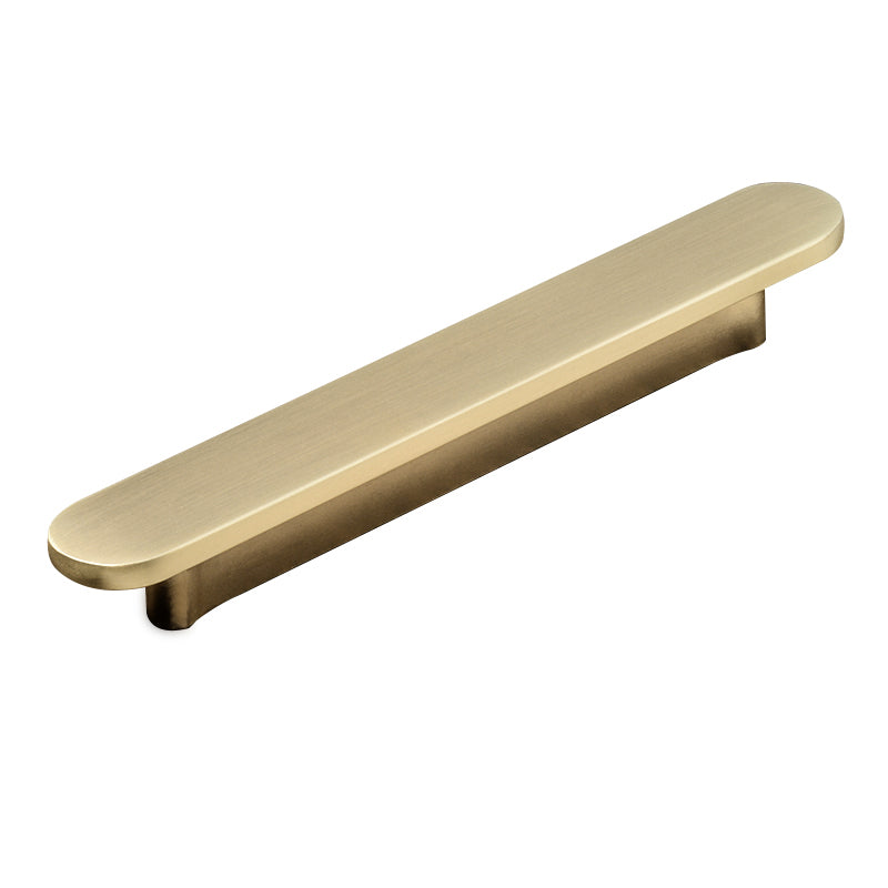 Modern Rounded-End Flat Bar Cupboard Handles & Knobs