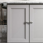 Modern Rounded-End Flat Bar Cupboard Handles & Knobs