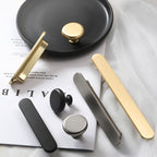 Modern Rounded-End Flat Bar Cupboard Handles & Knobs