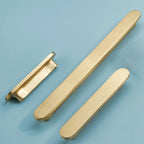 Modern Rounded-End Flat Bar Cupboard Handles & Knobs