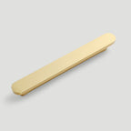 Modern Rounded Flat Bar Solid Brass Cupboard Handles
