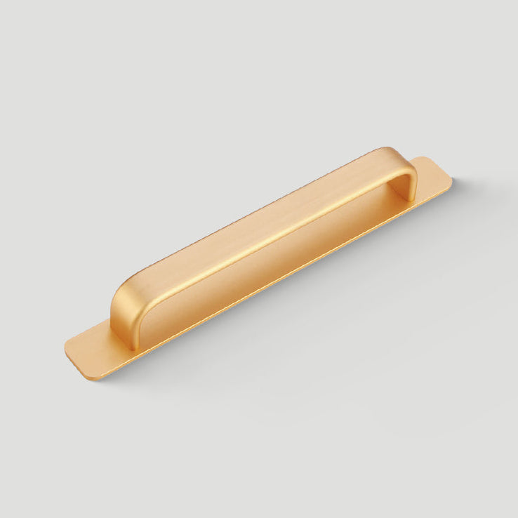 Modern Self-Adhesive D Cupboard Handles with Backplate