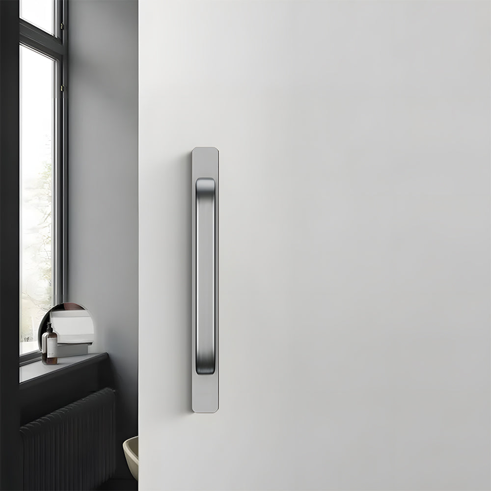 Modern Self-Adhesive D Cupboard Handles with Backplate