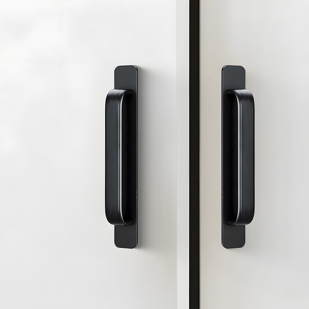 Modern Self-Adhesive D Cupboard Handles with Backplate