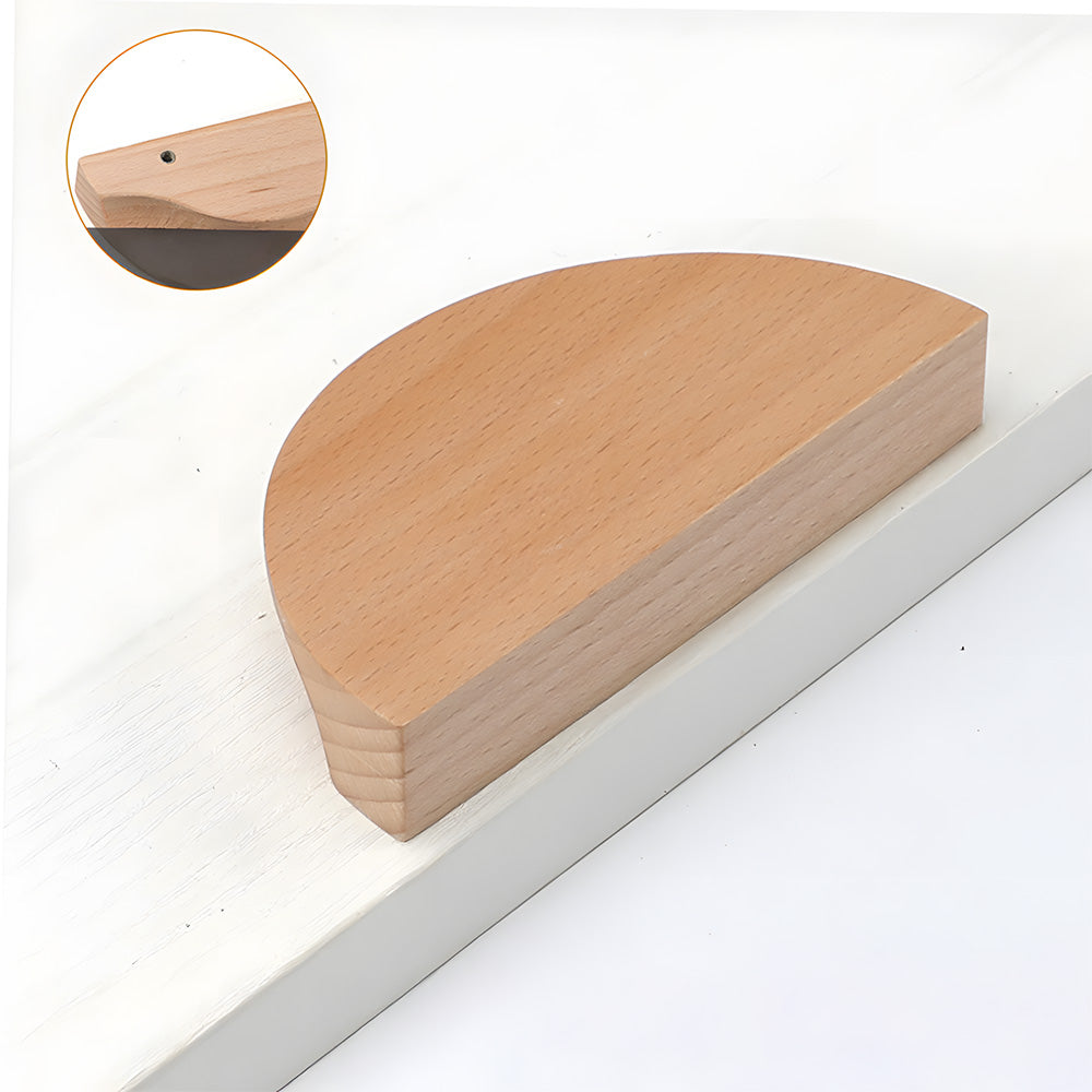 Modern Semi-Circle Wooden Drawer Handles