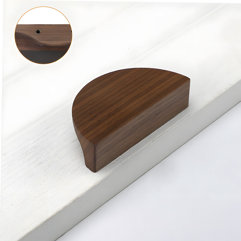 Modern Semi-Circle Wooden Drawer Handles