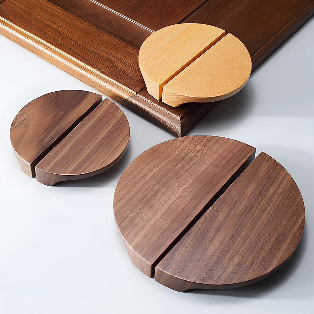 Modern Semi-Circle Wooden Drawer Handles