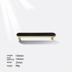 Modern Shell Inlay T-Bar Cupboard Handles and Knobs
