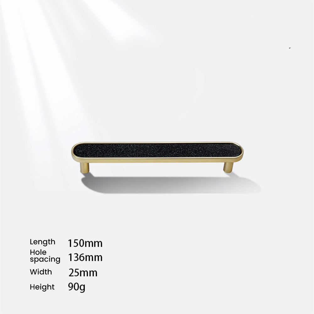 Modern Shell Inlay T-Bar Cupboard Handles and Knobs