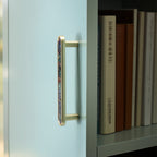 Modern Shell Inlay T-Bar Cupboard Handles and Knobs