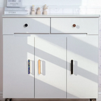 Modern Shell Inlay T-Bar Cupboard Handles and Knobs