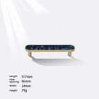 Modern Shell Inlay T-Bar Cupboard Handles and Knobs