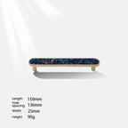 Modern Shell Inlay T-Bar Cupboard Handles and Knobs