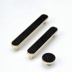 Modern Shell Inlay T-Bar Cupboard Handles and Knobs