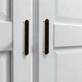 Modern Shell Inlay T-Bar Cupboard Handles and Knobs