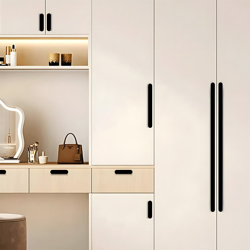 Modern Slim Finger Pull Handles for Drawers & Cupboards
