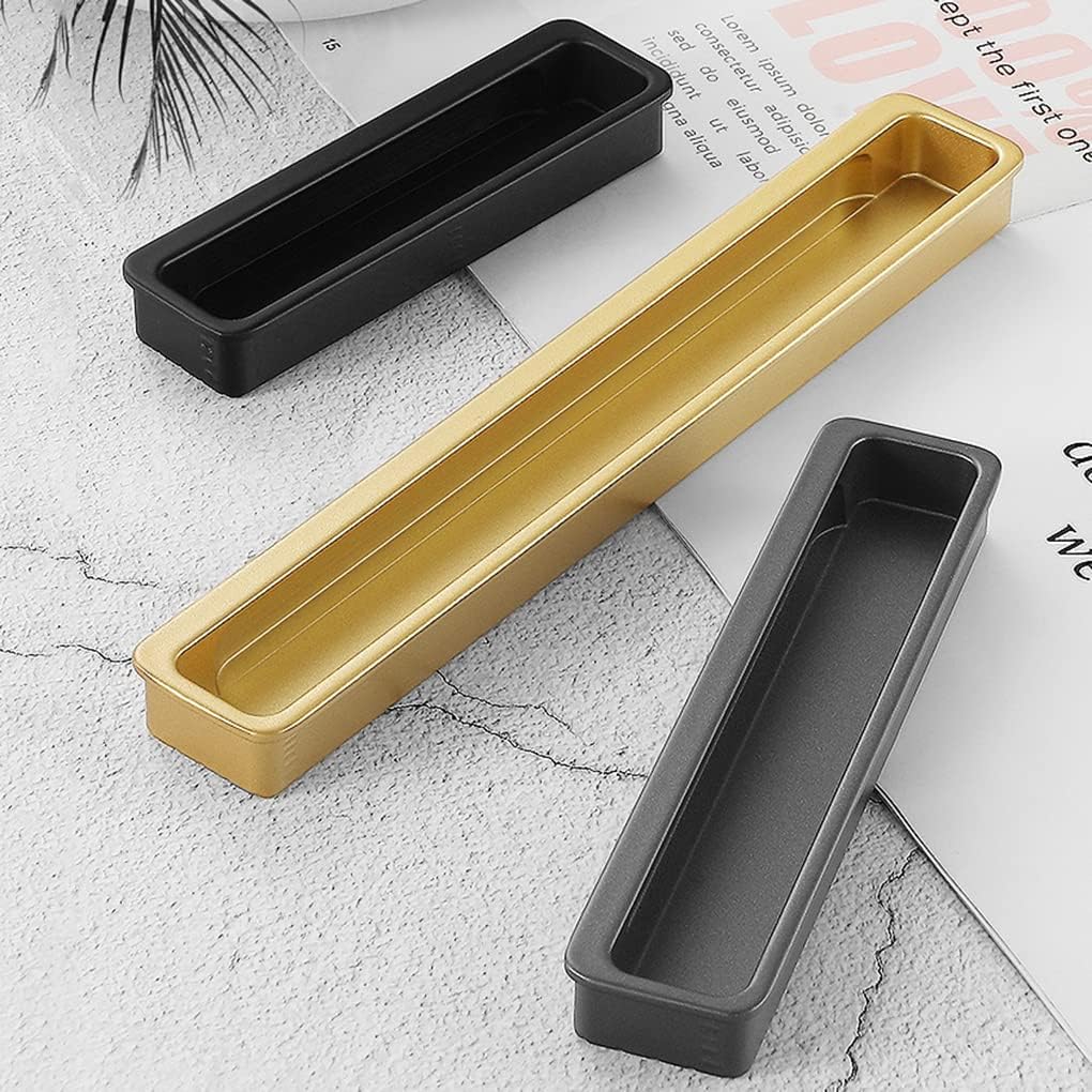 Modern Slotted Recessed Cupboard Handles for Sliding Doors