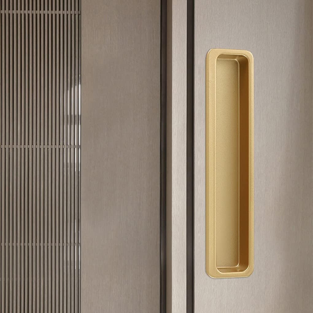 Modern Slotted Recessed Cupboard Handles for Sliding Doors