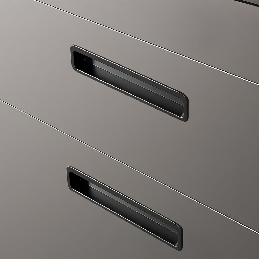 Modern Slotted Recessed Cupboard Handles for Sliding Doors