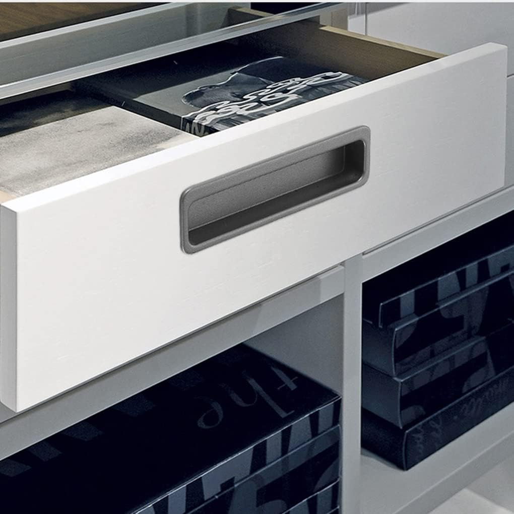 Modern Slotted Recessed Cupboard Handles for Sliding Doors